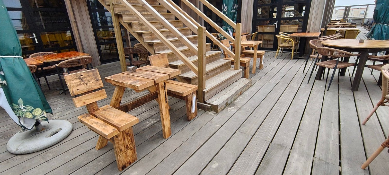 originele tweepersoons picknickset/tafel met stoelen - Afbeelding 4