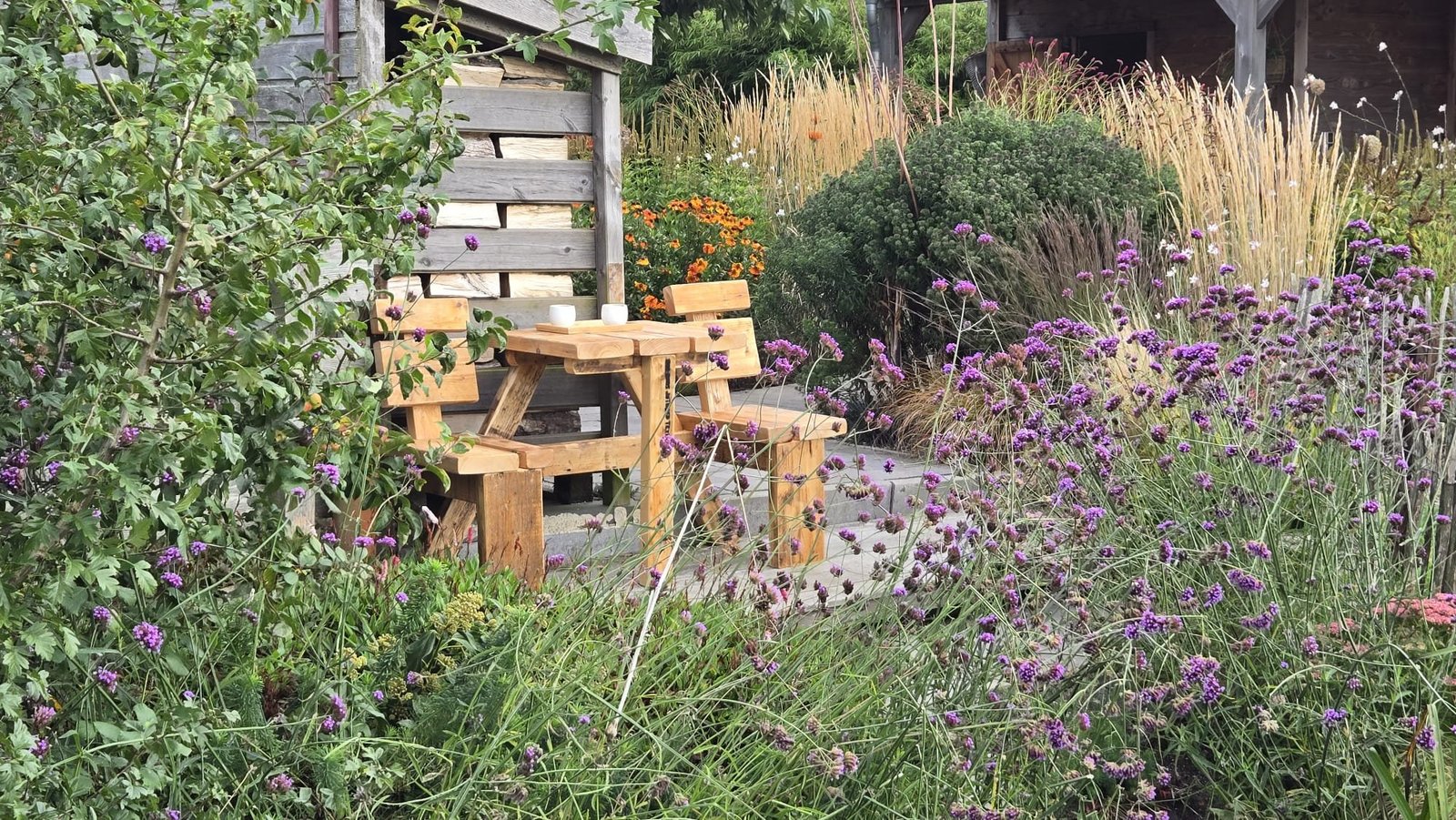 Originele tweepersoons picknickset/tafel met stoelen - Afbeelding 3