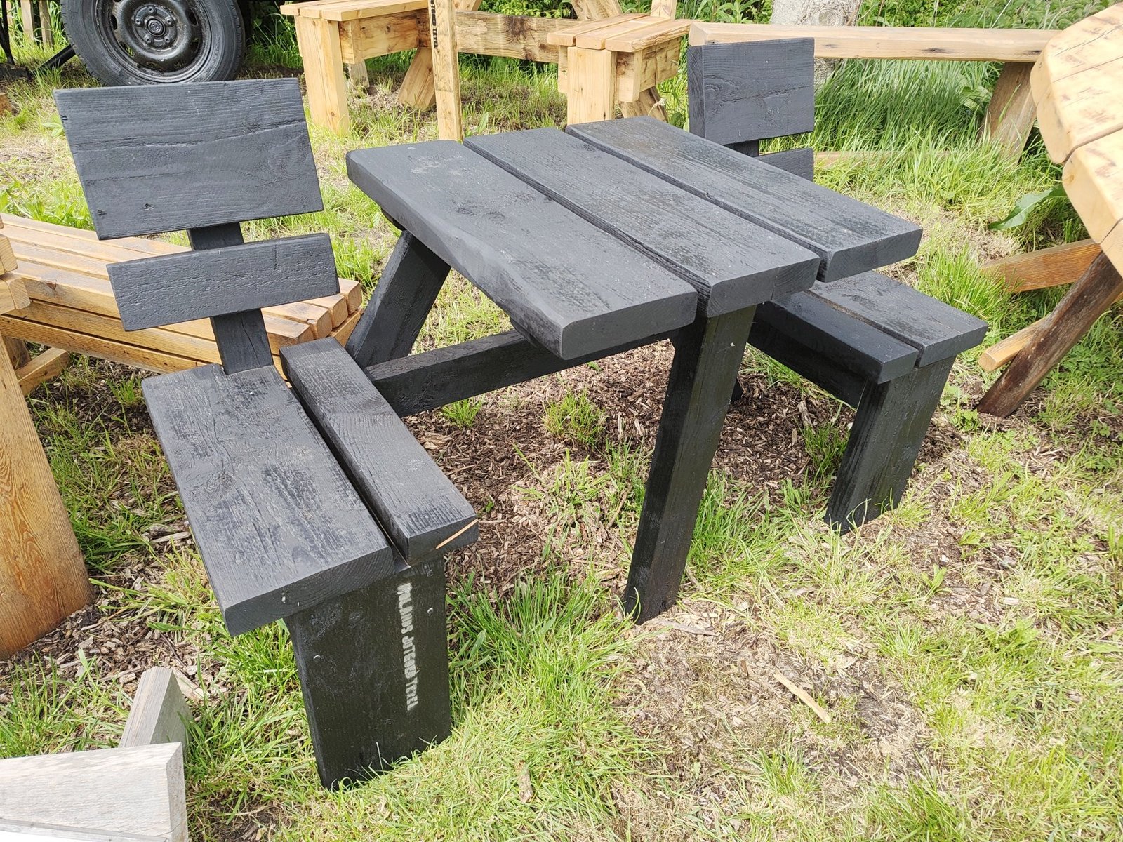 originele tweepersoons picknickset/tafel met stoelen - Afbeelding 5